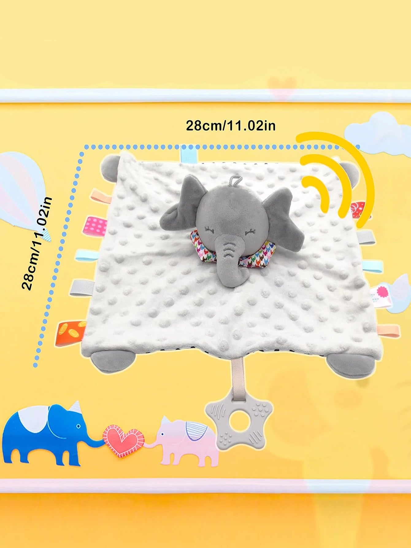 Doudou Bébé Apaisant (Éléphant ou Lapin)
