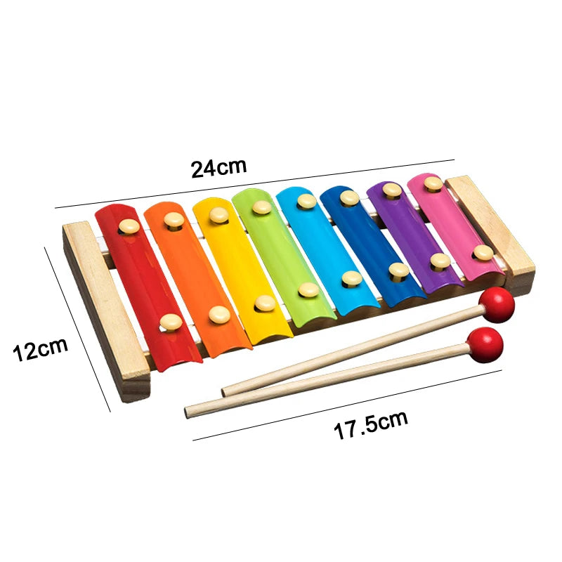Coffret Montessori 5 en 1 – Jouets d’éveil en bois pour bébé dès 9 mois