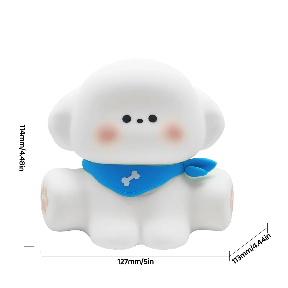 Veilleuse Bébé - Lapin ou Chien - Douce lumière d’endormissement
