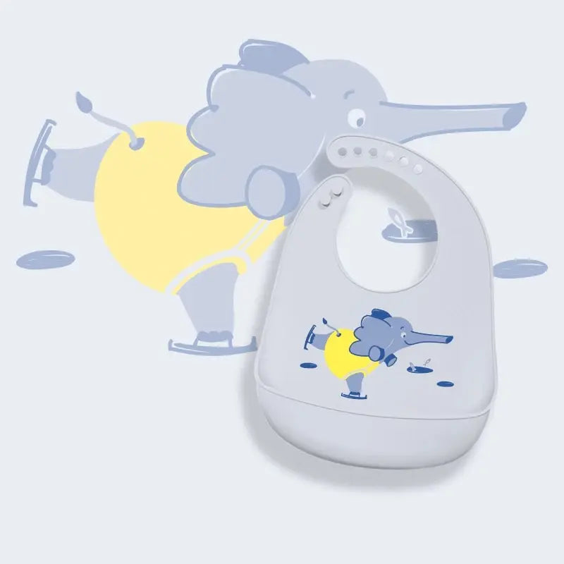Bavoir bébé en silicone - Imperméable, souple et réglable (plusieurs modèles)