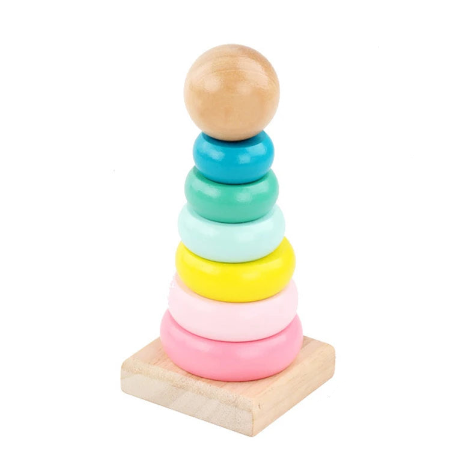 Jouet d’éveil Montessori en bois – couleurs pastel (plusieurs modèles)
