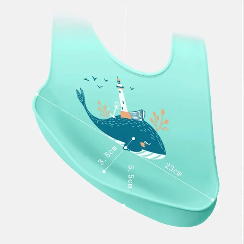 Bavoir bébé en silicone - Imperméable, souple et réglable (plusieurs modèles)